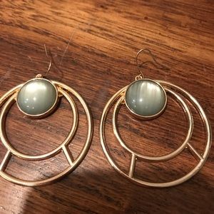 Gold and Green Hoops